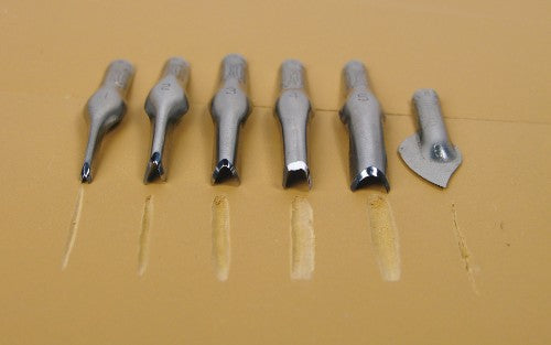 Speedball Lino Cutter No.2 (12) designed for precision carving in linoleum and rubber, ideal for artists and crafters.