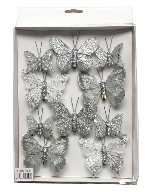 Butterfly Clip - Silver (2 Packs)