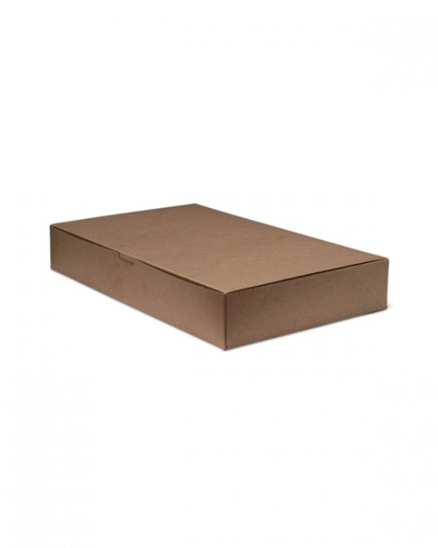 Gift Boxes - Flip Top Box Natural Kraft 254x381x51mm - Pack of 100