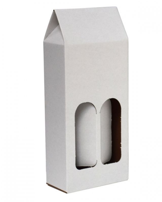 Gift Boxes - Bx Double Carryall White Wine Box Carrier - Pack of 50