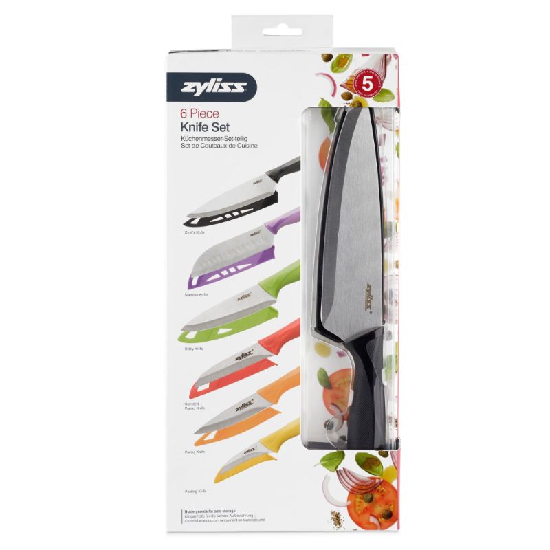 Knife-Set-Zyliss-Stainless-Steel-6pcs