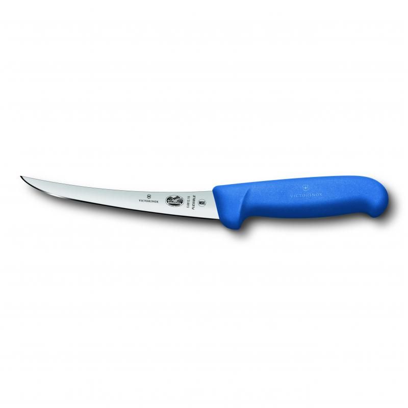 Victorinox Boning Knife 12cm Curved Flexible Narrow Blade Blue