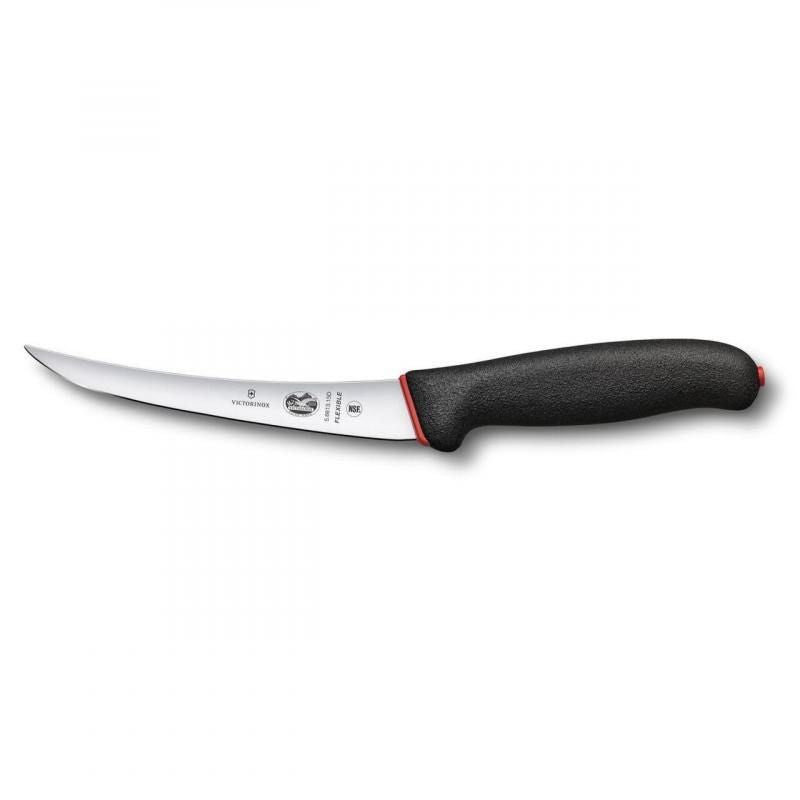 Victorinox Slaughter Knife Fluted Edge Curved Narrow Blade Dual Grip