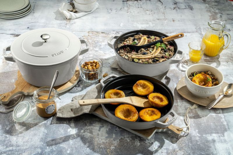 4pc-Stackable-Cocotte-Set-24cm-White-Truffle