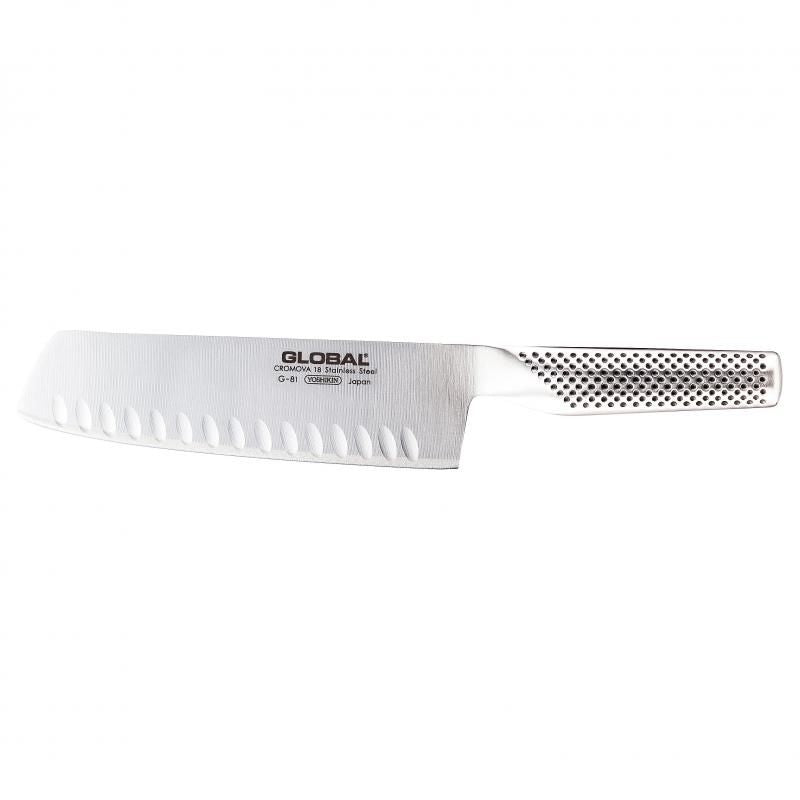 Global Vegetable Fluted Knife 18cm | Made In Japan