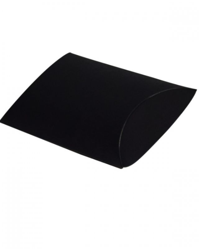 Gift Boxes - Pillow Box Black Matte 95x102x38mm - Pack of 250