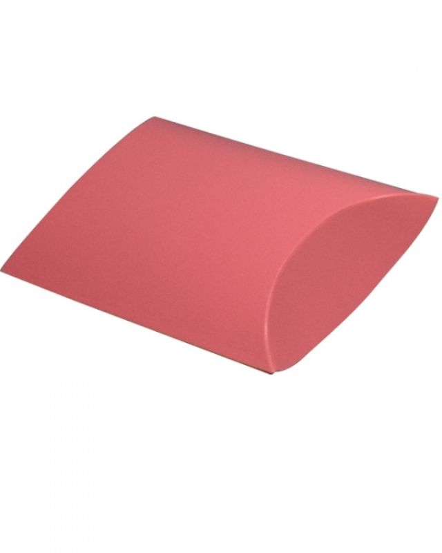 Gift Boxes - Pillow Box Coral Chiffon Matte 95x102x38mm - Pack of 250