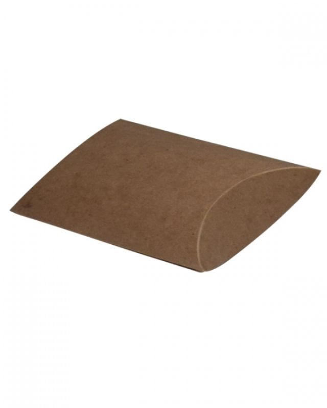Gift Boxes - Pillow Box Natural Kraft 140x178x51mm - Pack of 100