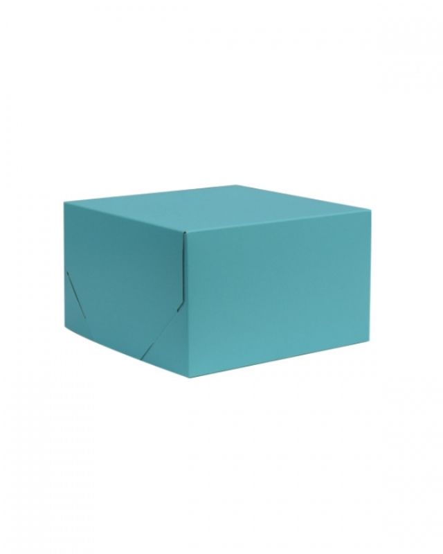 Gift Boxes - 2 Piece Gift Box Aqua Marine 203x203x152mm - Pack of 100
