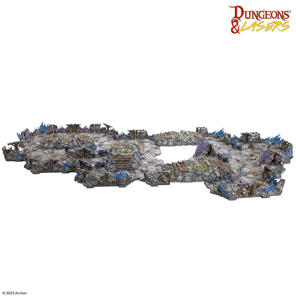 Dungeons & Lasers: PrismaCast Pre-Painted Terrain - Deep Mines: Pre-Painted