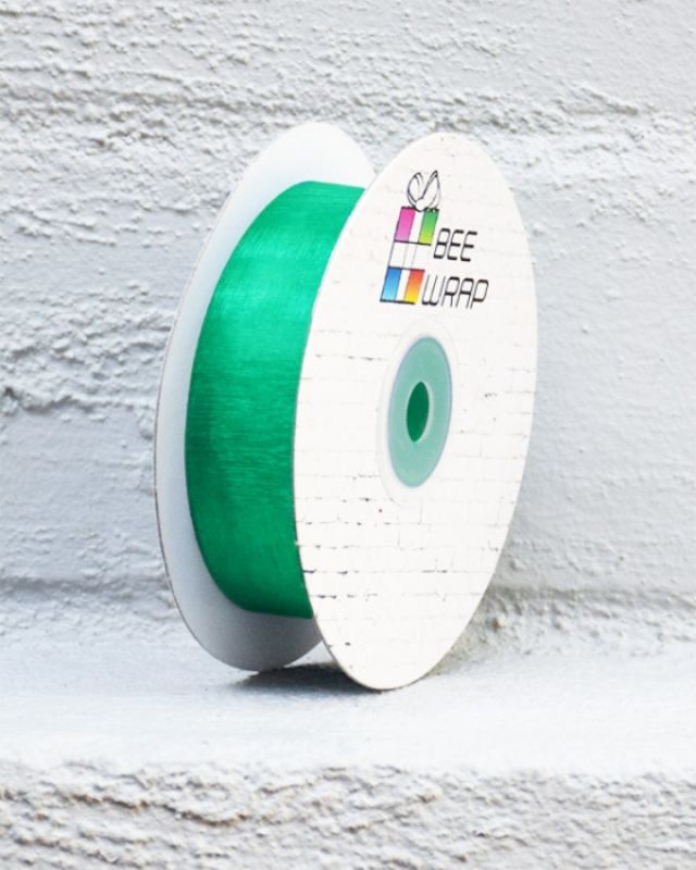 Ribbon -  Cut Edge Organza 25mm X 50mtrs Emerald