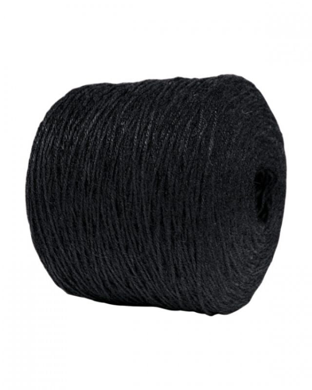 Ribbon - Jute Twine Bulk 3mm x 500mtrs Black
