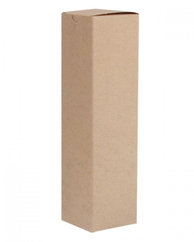Gift Boxes - Wine 1 Bottle Box Natural Kraft 89x89x343mm - Pack of 100