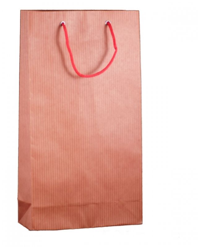 Wine Bottle Bags - Wine Double Red Stripe - Pack of 200