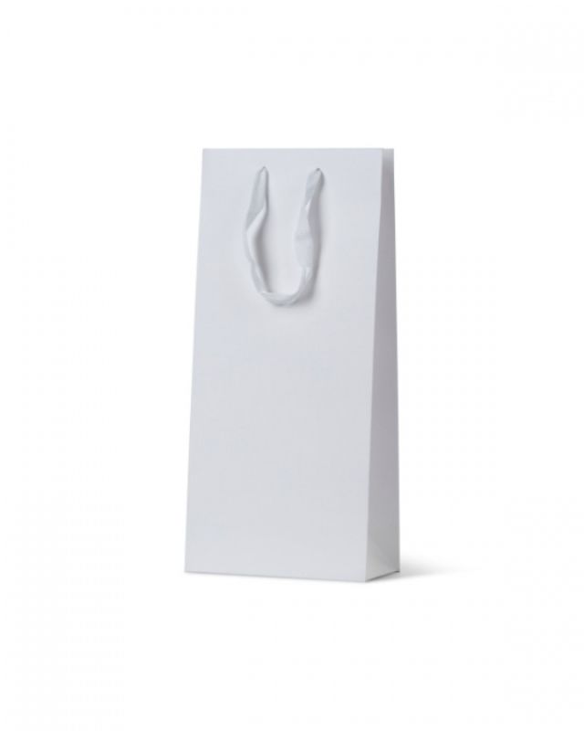 Wine Bottle Bags - Deluxe White Double Wine Bag - Pack of 100