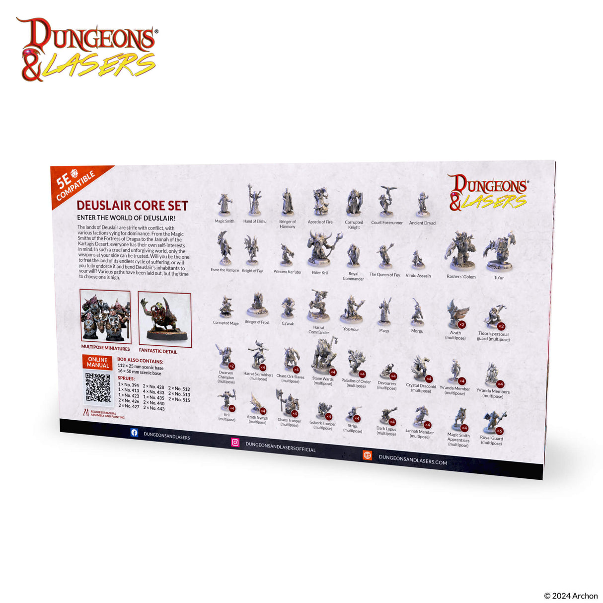 Dungeons & Lasers: Miniatures - Deuslair: Core Set