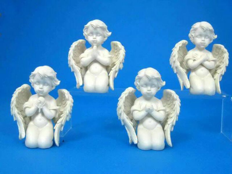 Ornament - Kneel / Pray Cherub 10cm (Set of 8 Assorted)