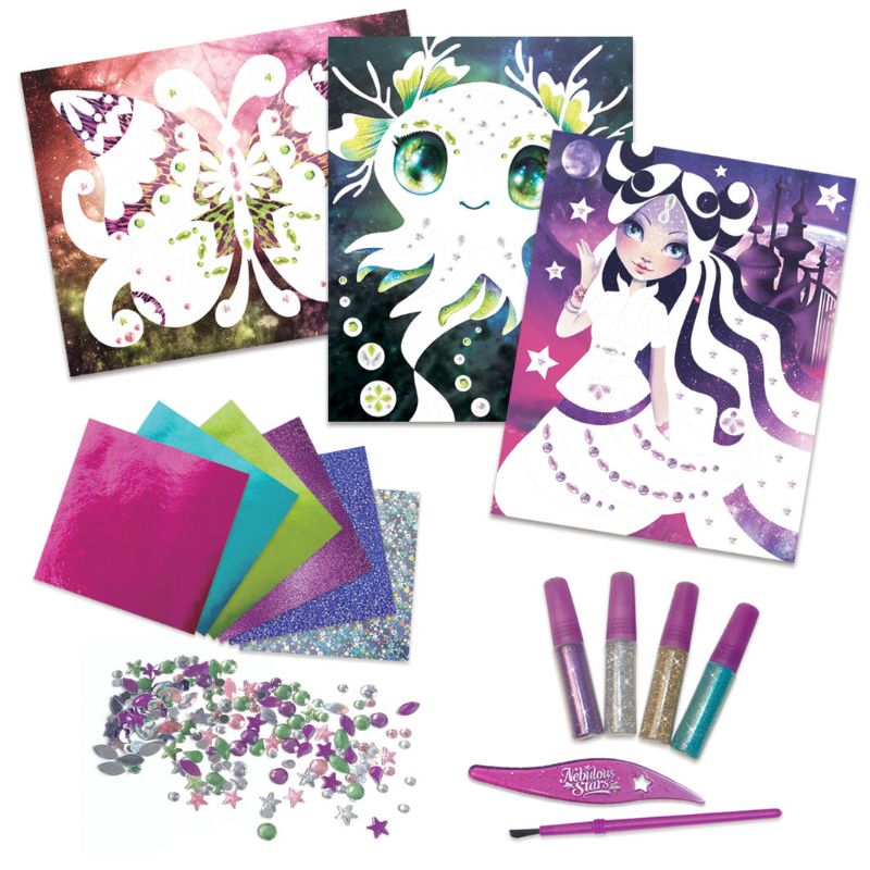 Glitter & Foil Art - Marinia (Set of 2) - Nebulous Stars