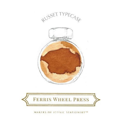 Ferris Wheel Press Fountain Pen Ink Russet Typecase 10ml