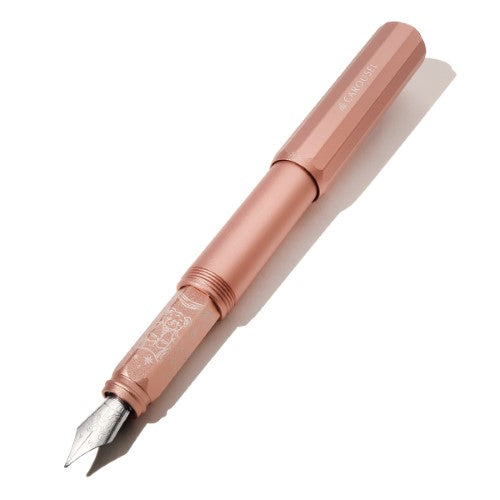 Ferris Wheel Press Fountain Pen Aluminium Carousel Rose Petal Plush Fine