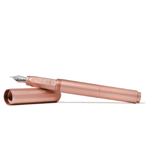 Ferris Wheel Press Fountain Pen Aluminium Carousel Rose Petal Plush Medium