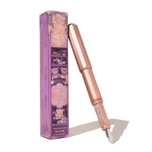 Ferris Wheel Press Fountain Pen Aluminium Carousel Rose Petal Plush Medium