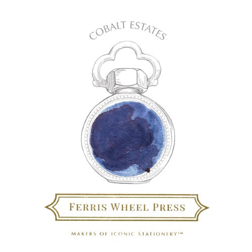 Ferris Wheel Press Fountain Pen Ink Cobalt Estates 38ml