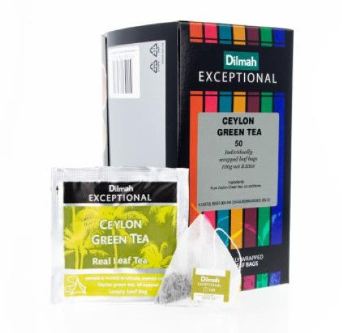 Tea Bag Ceylon Green Exceptional Foil Pyramid - 50PC