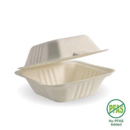 Clam Burger Biocane Natural 15cm X 15cm X 8cm - 125PC