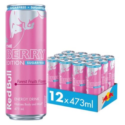 Red Bull Berry Sugar Free 473ml - 12X473ML