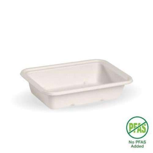 Container Biocane Rectangle White 500ml - 125PC