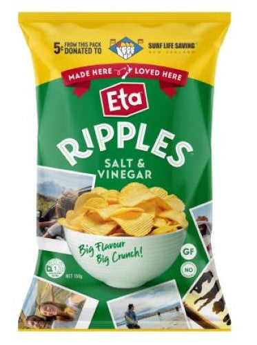 Chips Ripple Cut Salt & Vinegar - 12X150G