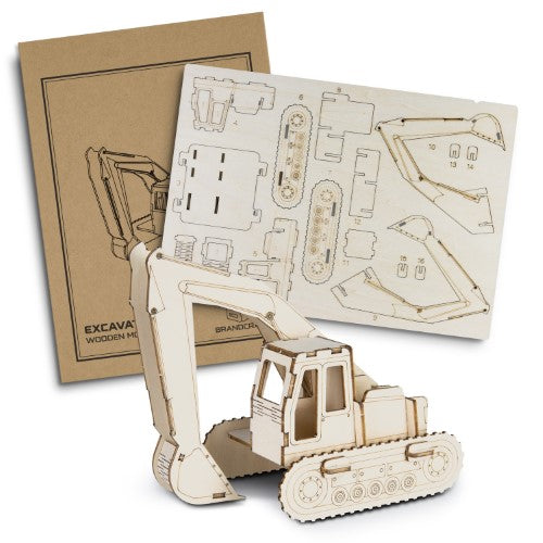 Wooden Model - BRANDCRAFT Excavator