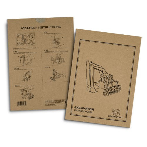 Wooden Model - BRANDCRAFT Excavator