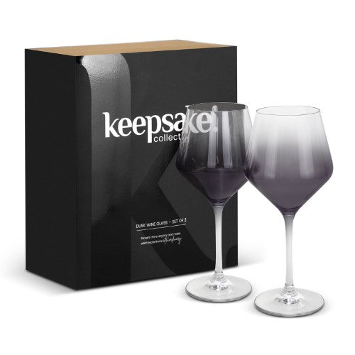 Wine Glass - Keepsake Dusk Clear/Smoke (Set of 2)