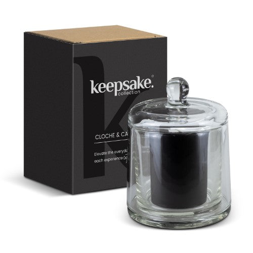 Cloche and Candle Set - Keepsake (Clear)