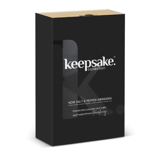 Salt and Pepper Grinders - Keepsake Noir (Black/Natural)