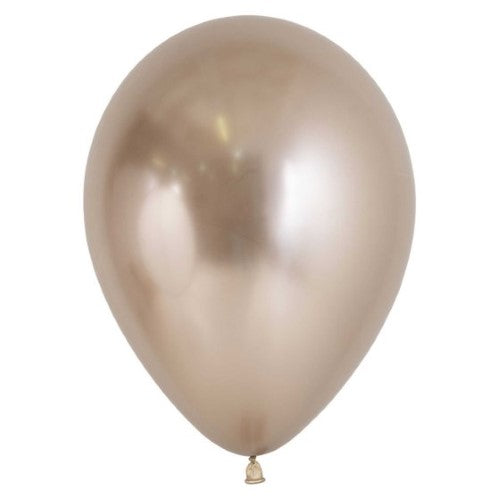 Balloon - Sempertex 30cm Metallic Reflex Champagne Latex Balloons 971, 12PK