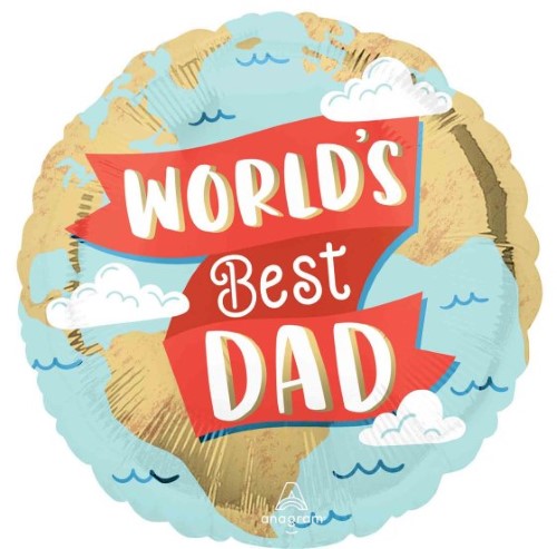 Balloon - 45cm Standard HX World's Best Dad