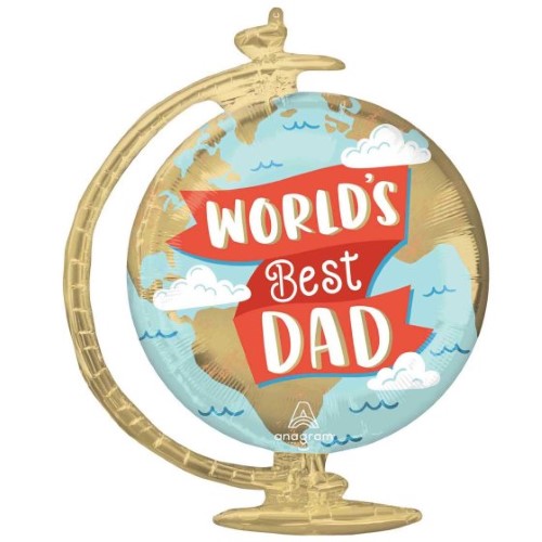 Balloon - SuperShape World's Best Dad Globe