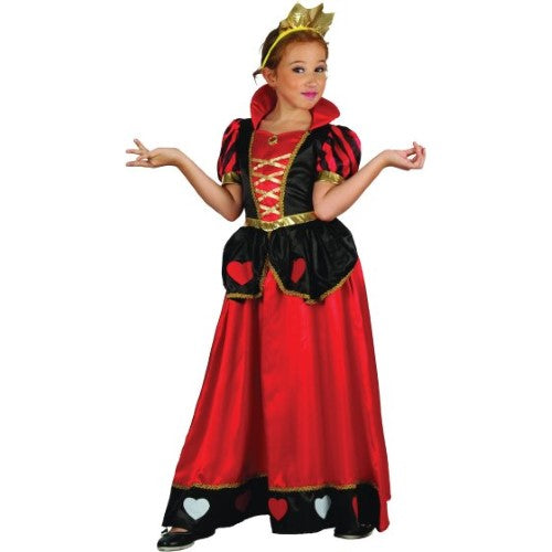 Costume Queen of Hearts Deluxe Girls 8-10 Years
