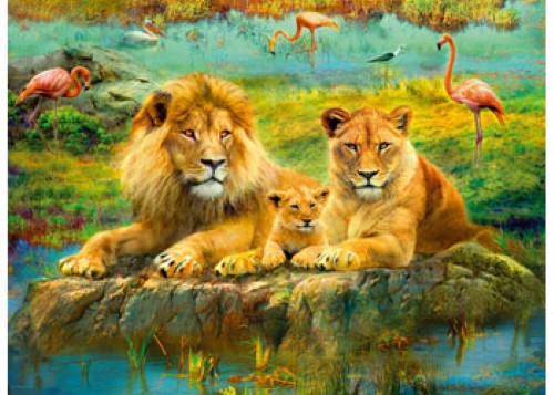 Ravensburger Lions in the Savanna Puzzle 500 Pieces