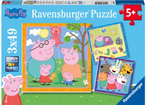 Ravensburger Peppa's Family & Friends Puzzle 3x49 Pieces