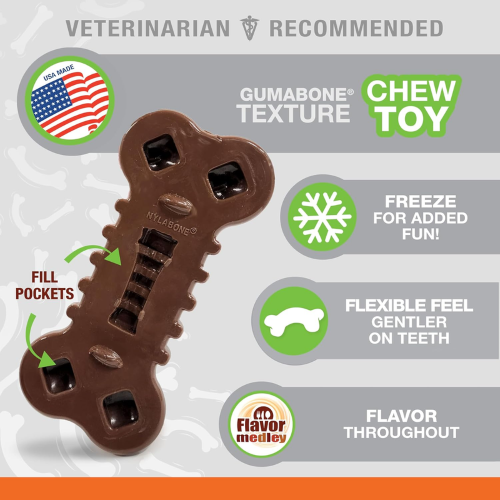 Dog Toy - Flexi Chill & Chew Flavor Medley (Wolf)