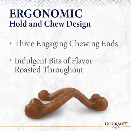 Dog Toy - Gourmet Chew Wishbone Bacon (Regular)