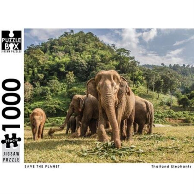Jigsaw Puzzle - Save The Planet Thailand Elephants (1000pc)