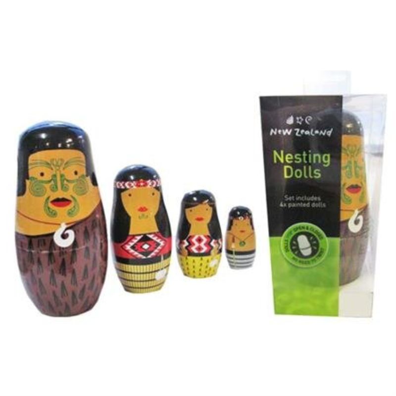 NZ Nesting Doll - Maori Whanau
