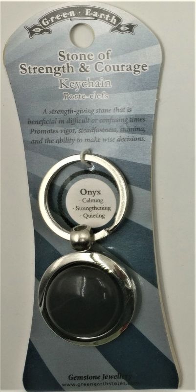 Crystal Keyring - Onyx (Set Of 6)