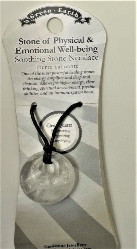 Crystal Donut Pendant - Clear Quartz (Set Of 3)