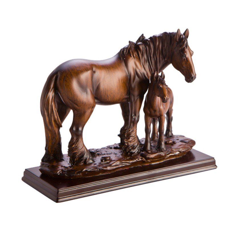 Figurine - Horse Family of 2 (20cm)